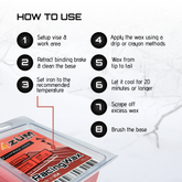 CHILL TEMPS Iron-On Ski/Snowboard/Nordic/Cross-Country Wax, 140g, CHILL Temp, long-lasting, secret vanilla scent, Made in USA, PFAS-free. 100% hydrocarbon wax. Fast, durable, eco-friendly, CHILL conditions